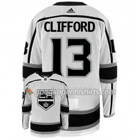 Los Angeles Kings KYLE CLIFFORD 13 Adidas Wit Authentic Shirt - Mannen